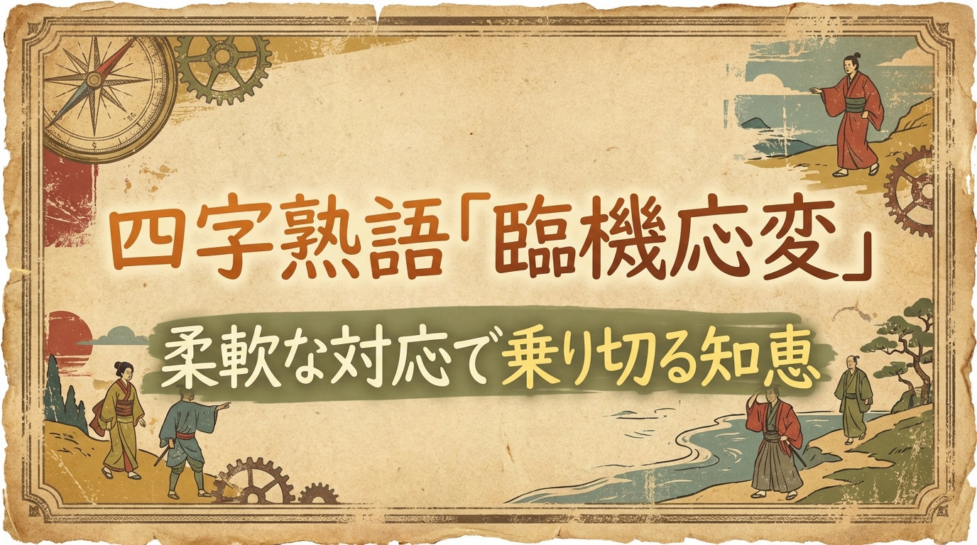 四字熟語「臨機応変」の意味とは?正しい使い方や例文を解説
