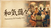和気藹々の意味・由来・使い方｜雰囲気を和らげる四字熟語