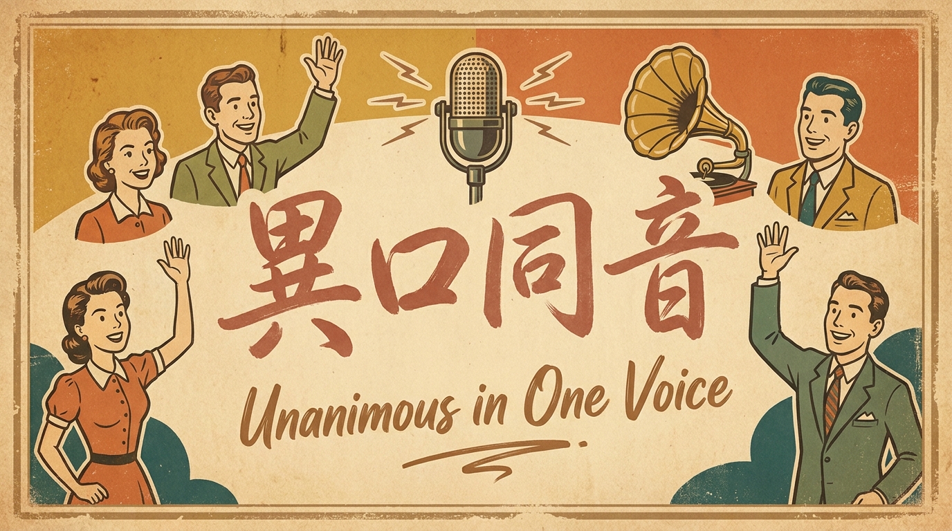 異口同音の意味・由来・使い方を例文でわかりやすく解説