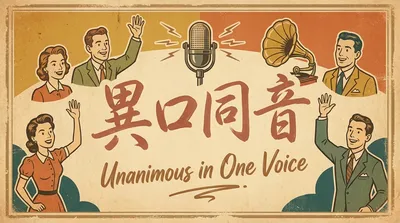 異口同音の意味・由来・使い方を例文でわかりやすく解説