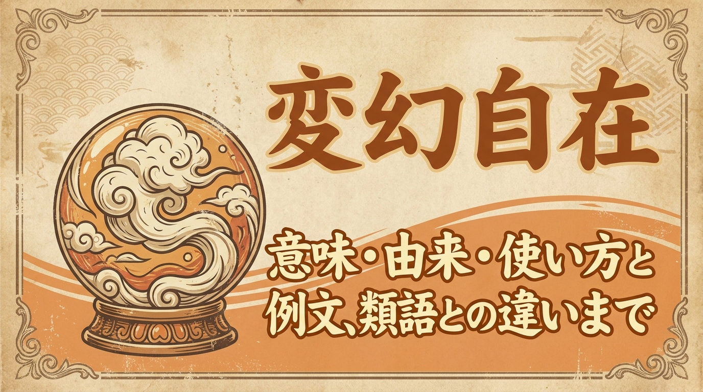 変幻自在とは？意味・由来・使い方と例文、類語との違いまで