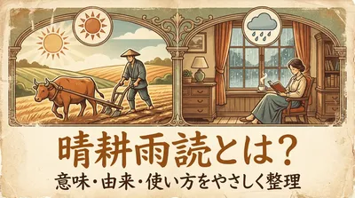 晴耕雨読とは？意味・由来・使い方をやさしく整理