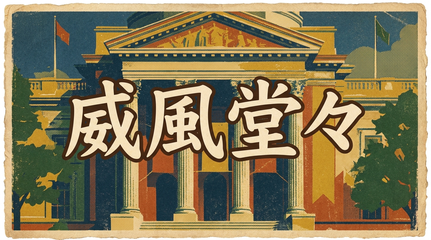威風堂々の意味・由来・使い方｜「堂々」との違いもわかる