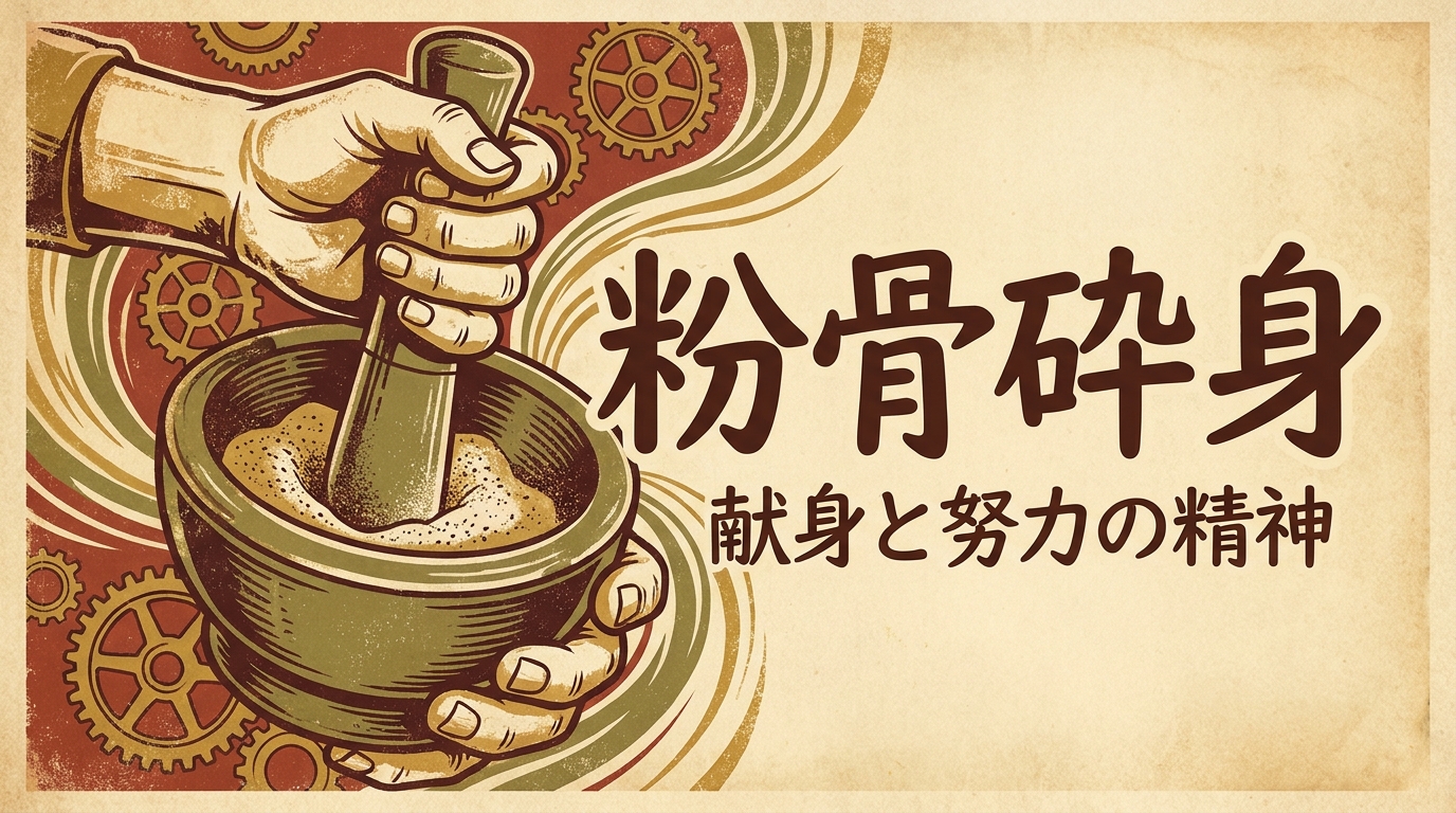 粉骨砕身の意味・由来・使い方｜決意表明で映えるが“強さ”に注意