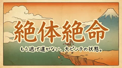 絶体絶命の意味・由来・使い方｜「絶対絶命」は誤り？似た言葉との違いまで