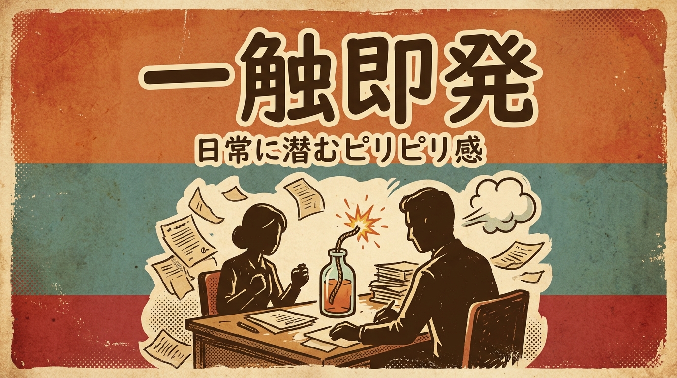 一触即発の意味・読み方・由来｜誤用「一瞬即発」に注意と使い分け