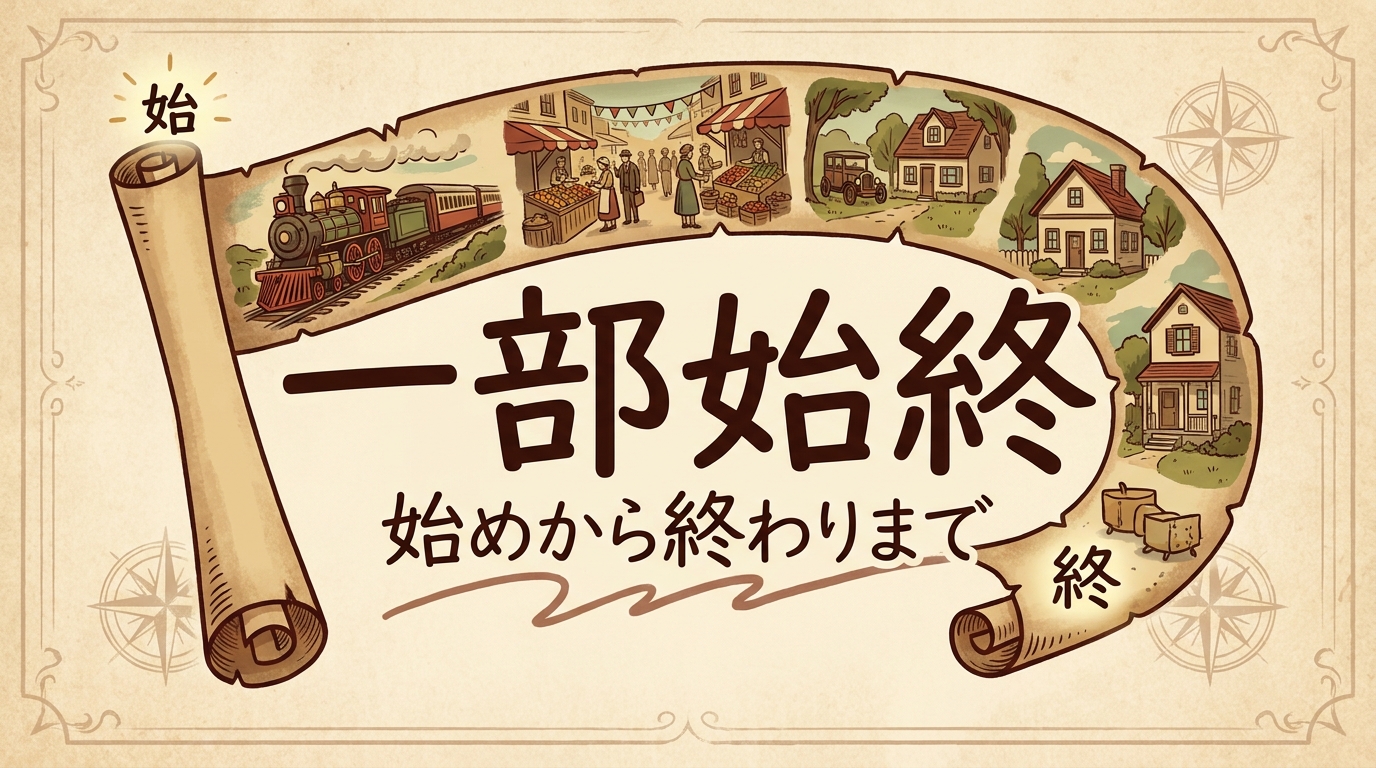 一部始終の意味・由来・使い方｜「一部＝一部分」ではない？誤解も解ける四字熟語