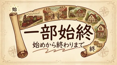一部始終の意味・由来・使い方｜「一部＝一部分」ではない？誤解も解ける四字熟語