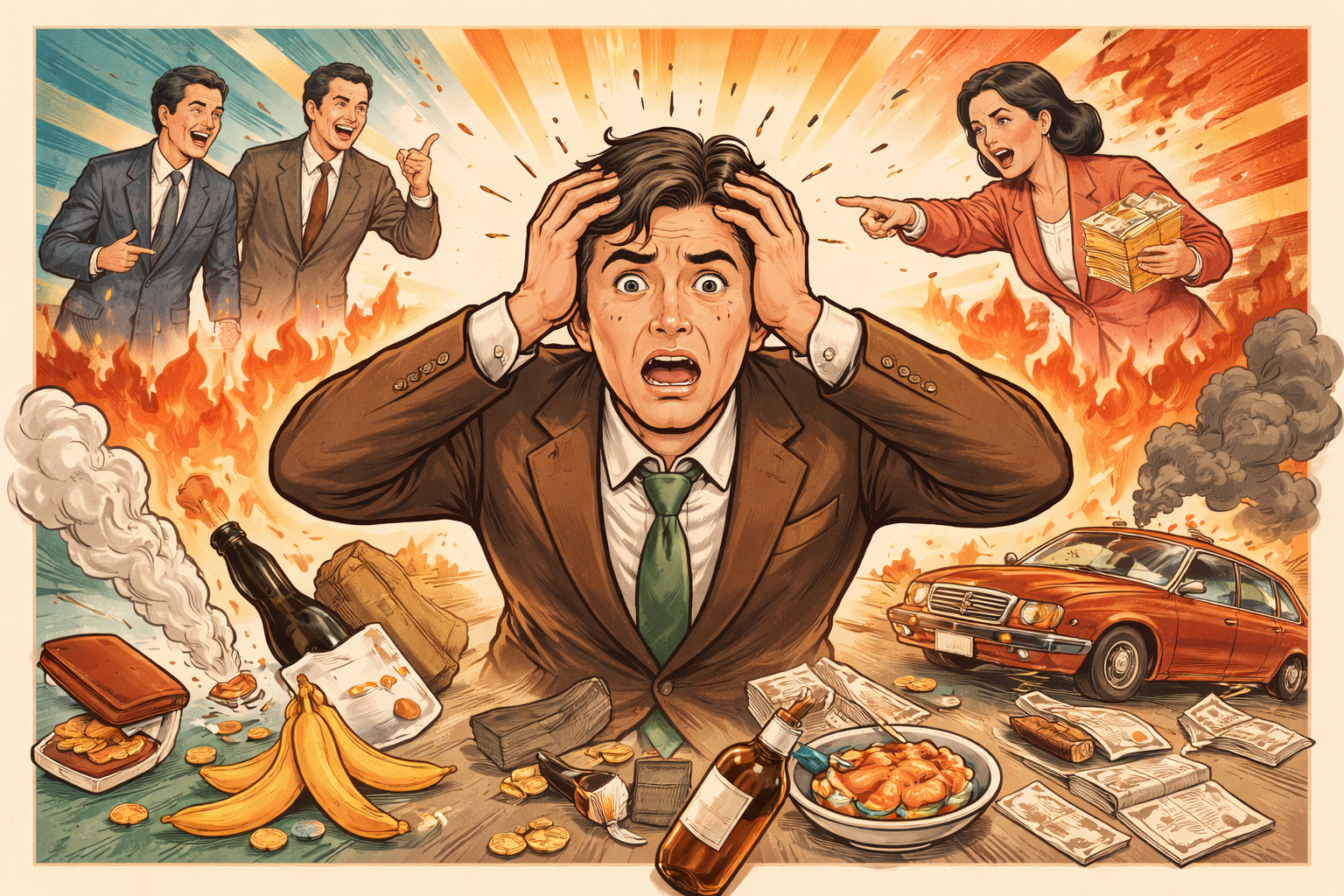 自業自得を使った例文