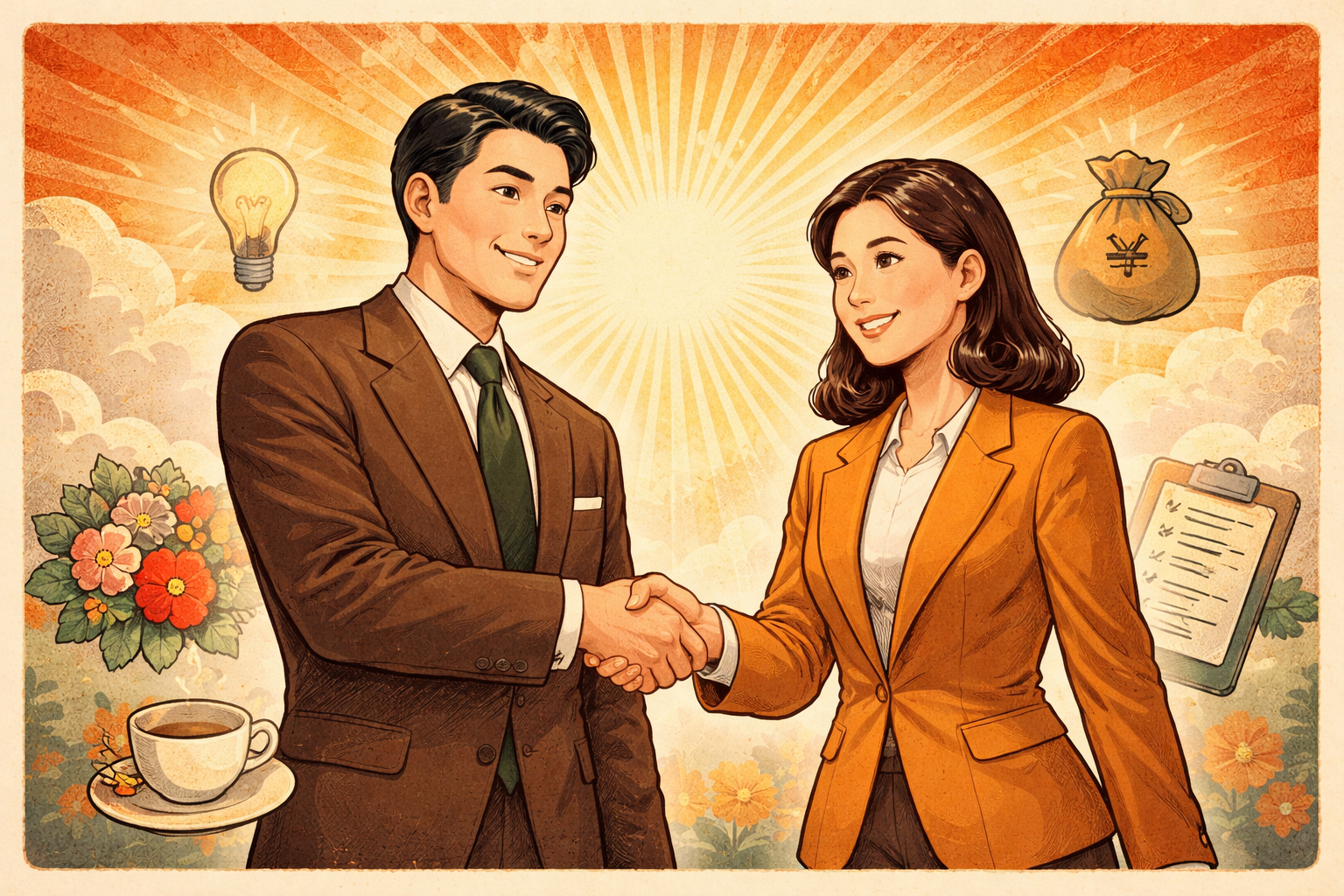 誠心誠意を使った例文