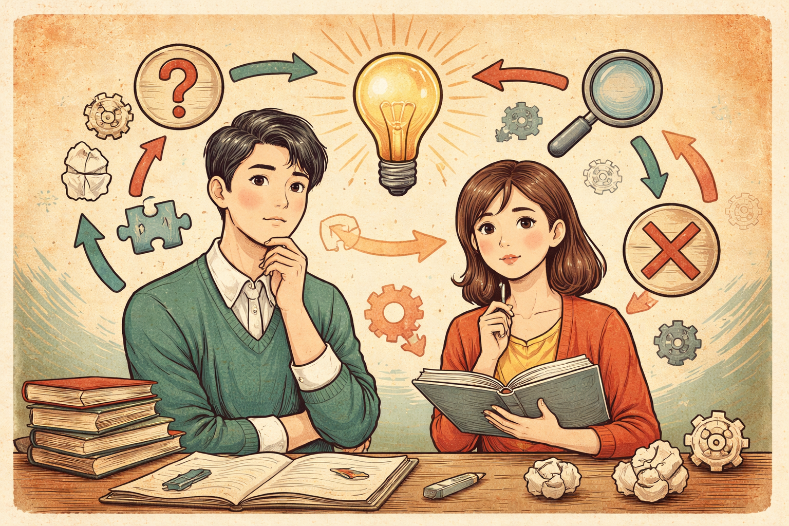 試行錯誤を使った例文