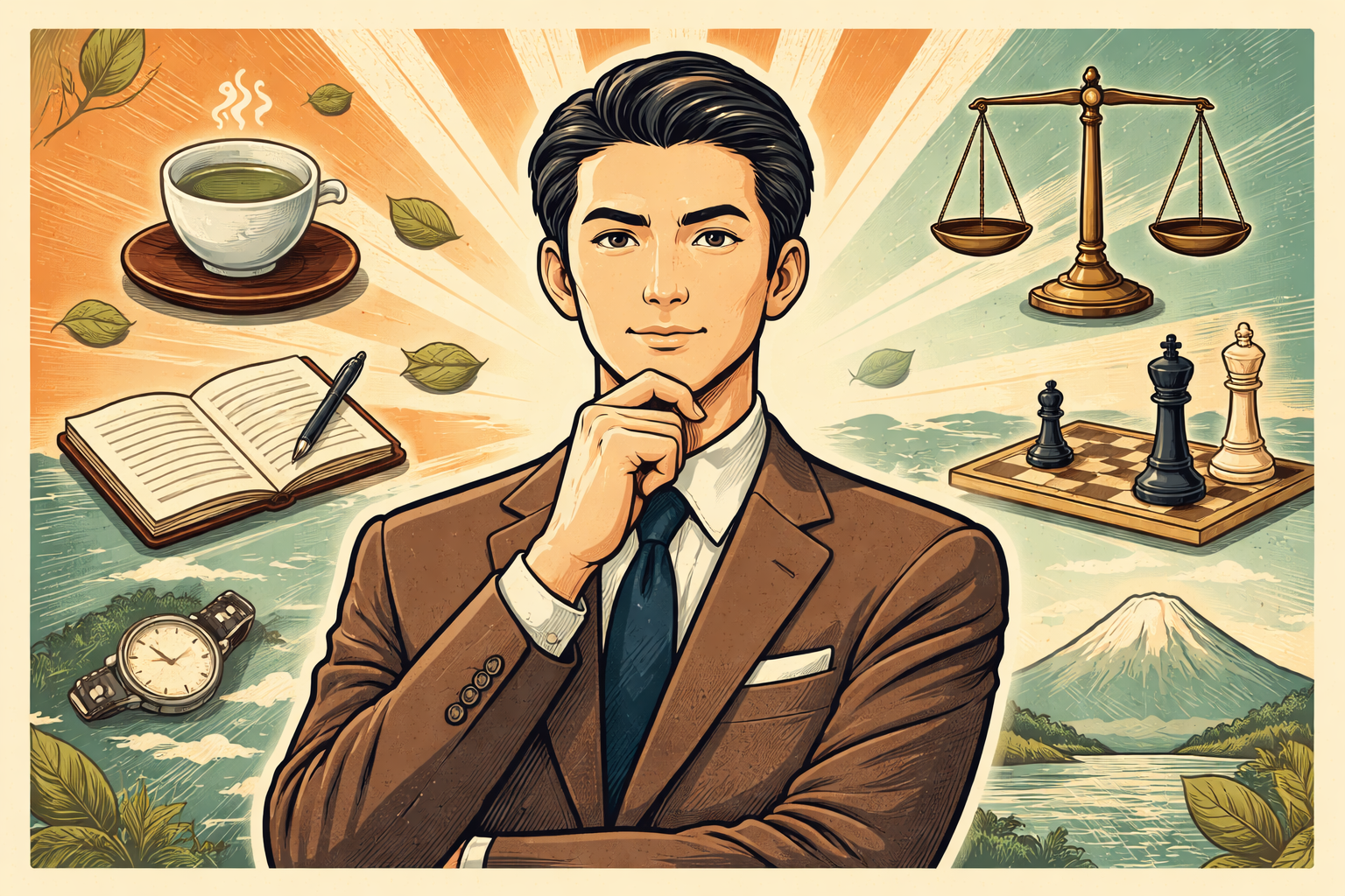 冷静沈着の意味と読み方