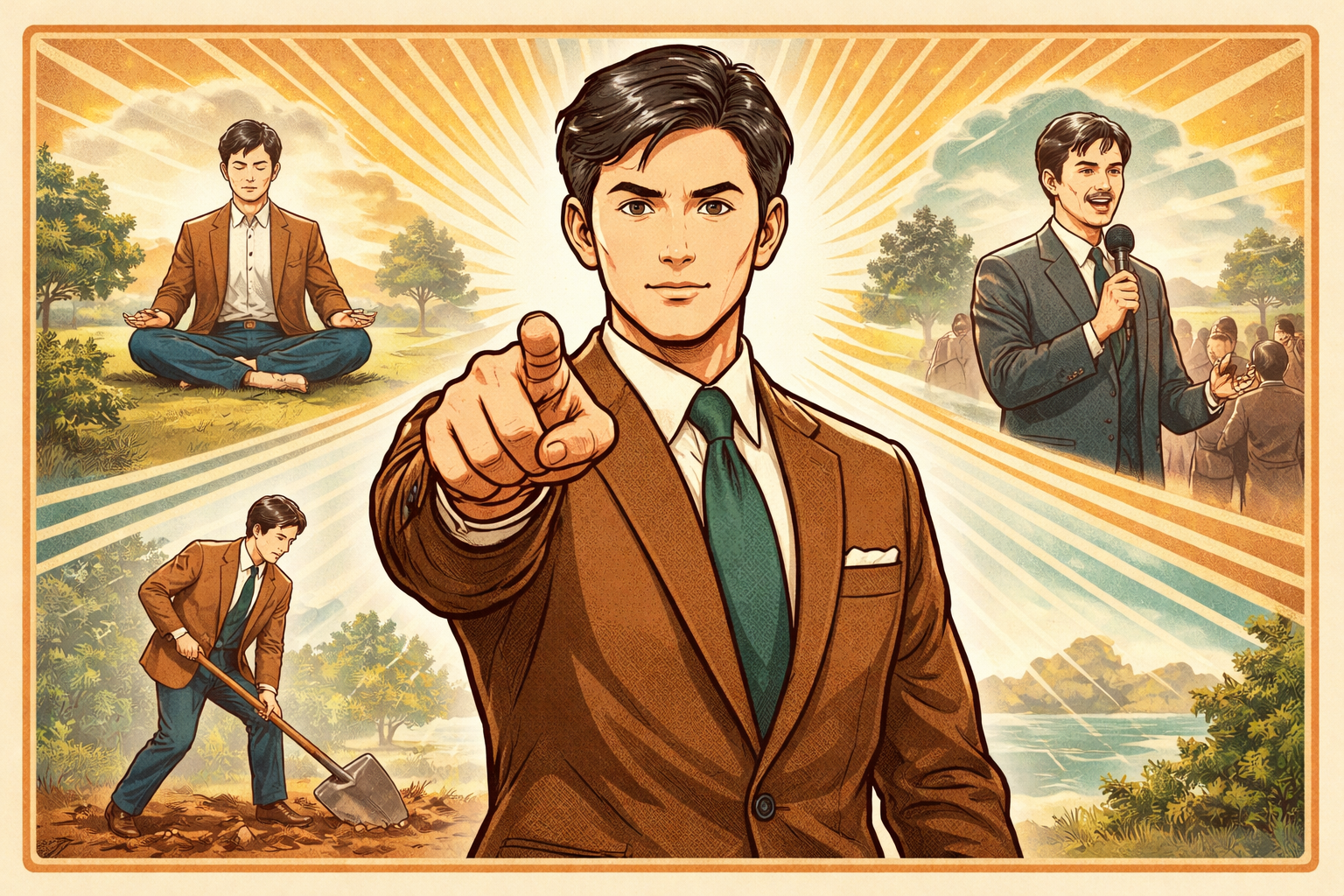 不言実行を使った例文