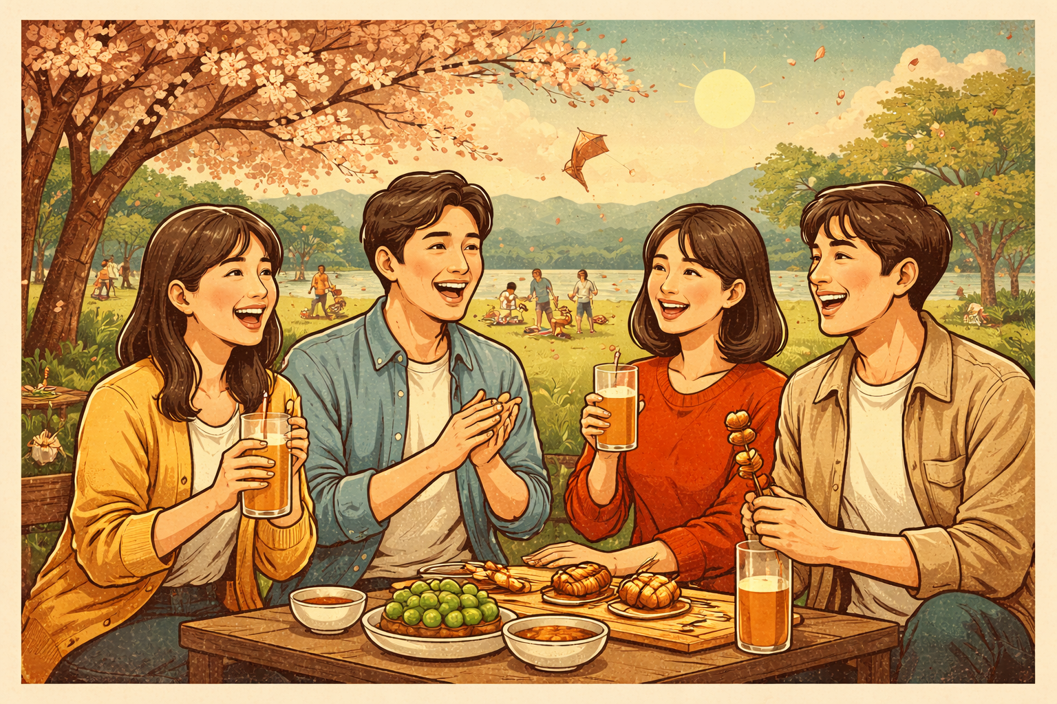 和気藹々の使い方