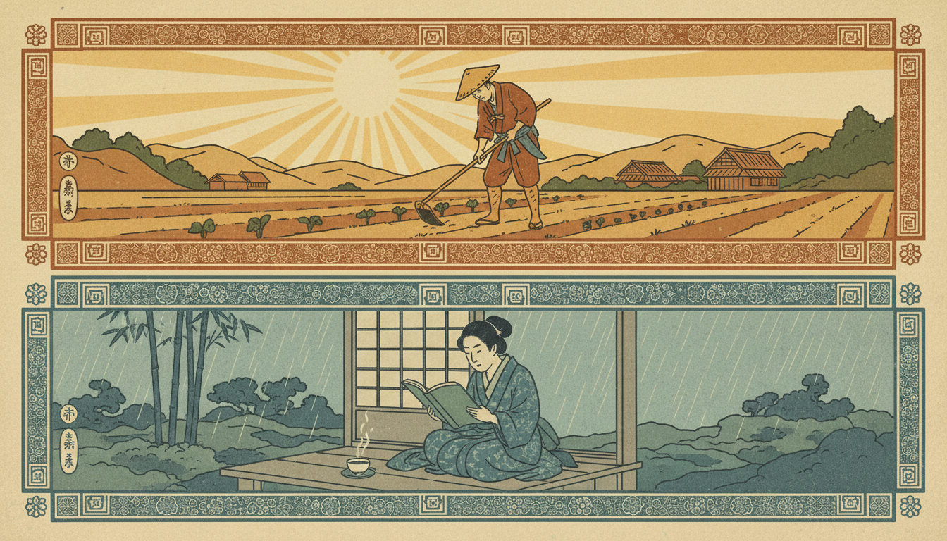 晴耕雨読の由来と成り立ち